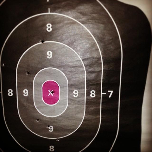 P238 Photograph - #notbad For A #girl & #lefthand #target by Vivayne  