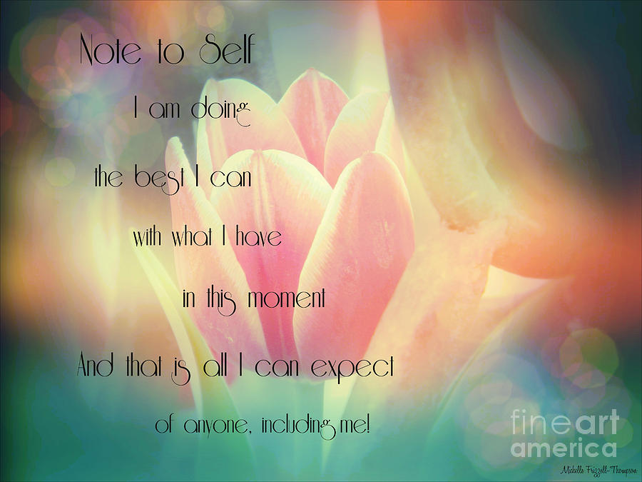 Note to Self Photograph by Michelle Frizzell-Thompson