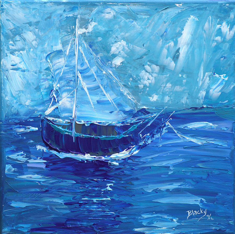 Nothing But Blue Sky Painting by Donna Blackhall