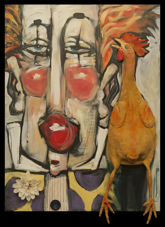 Nothing Says Comedy Like A Rubber Chicken Painting by Tim Nyberg