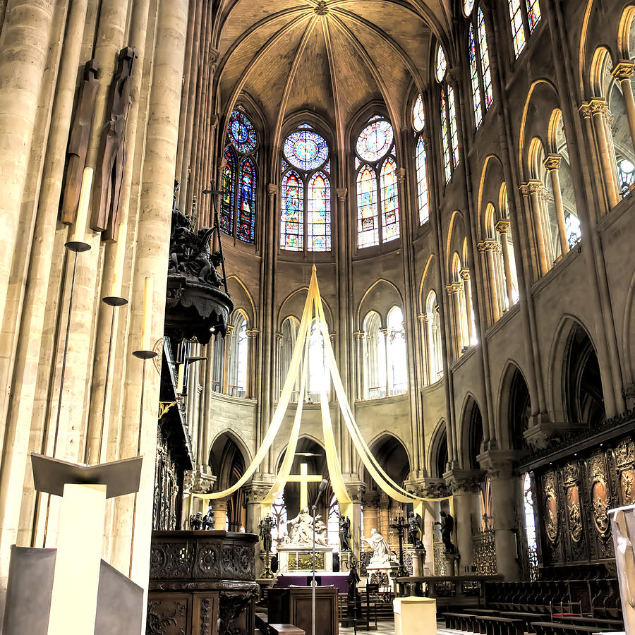 Notre Dame Altar Paris France Photograph by Evie Carrier