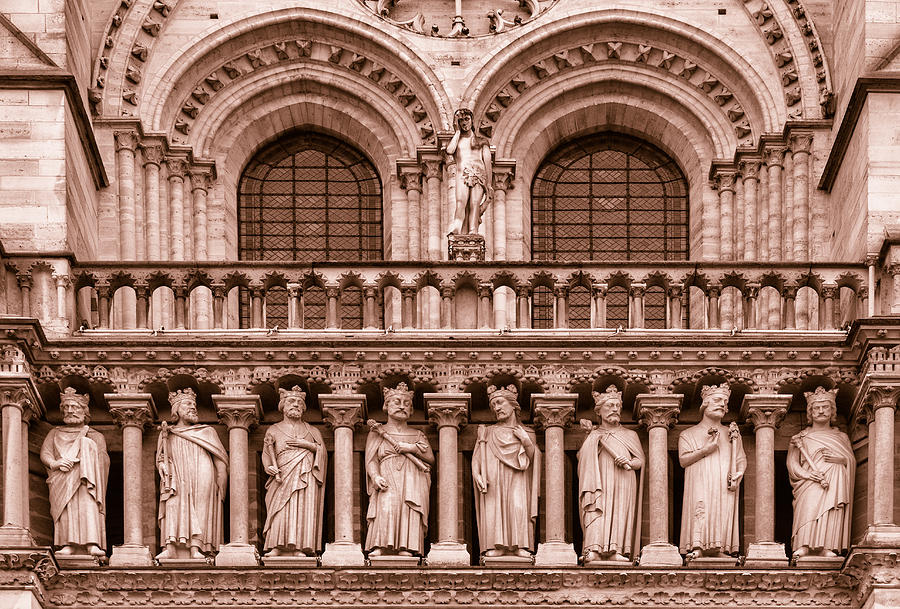 Architecture Photograph - Notre Dame Architecture Toned by Georgia Clare