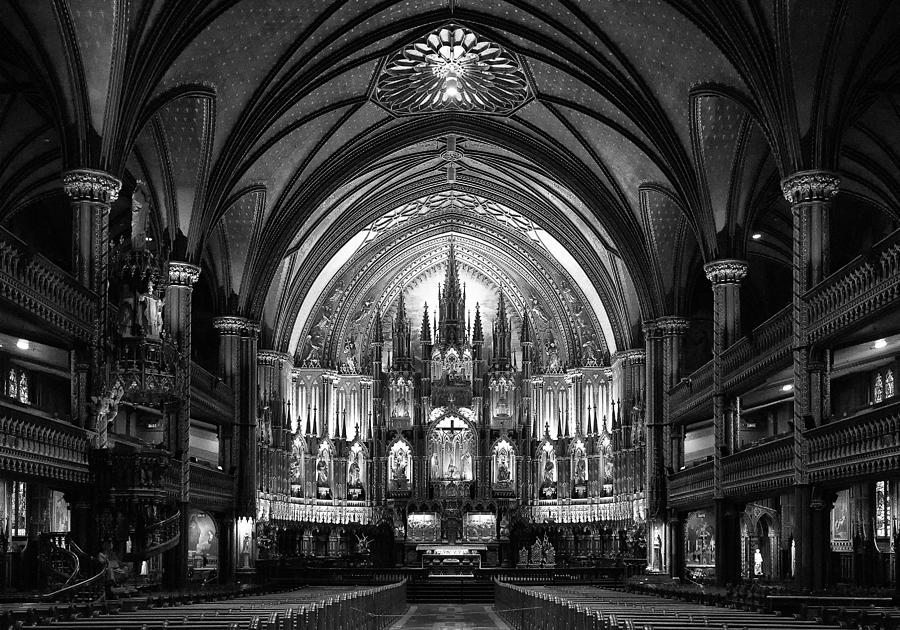 Architecture Photograph - Notre-dame Basilica Of Montreal by C.s. Tjandra