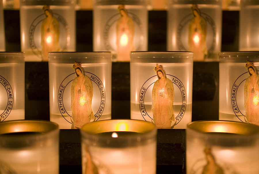 Notre Dame Candles Photograph by Mark Harmel