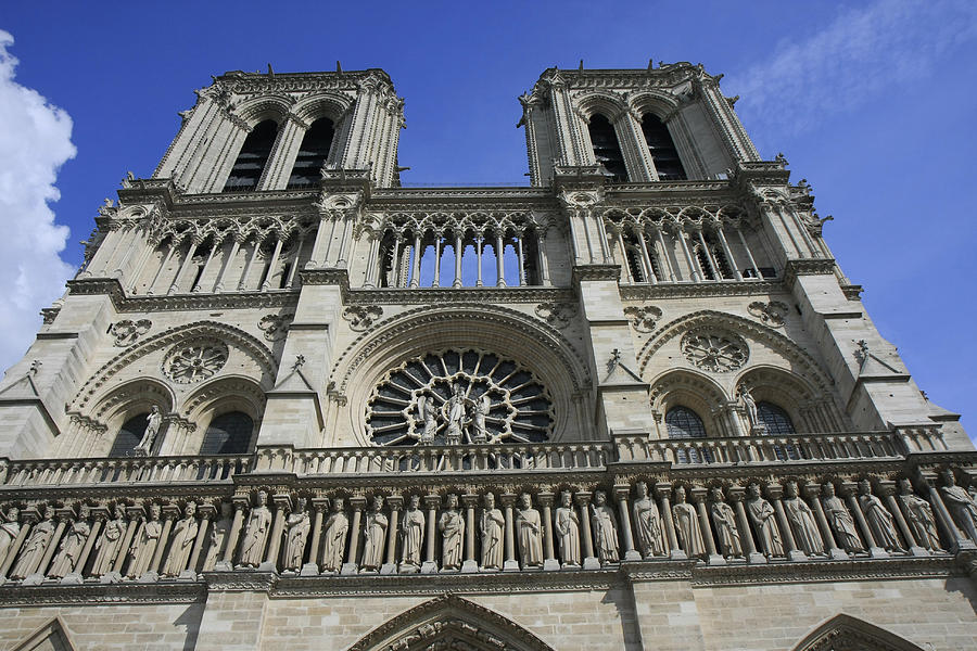 Notre Dame Cathedral Front View Photograph By Gladys Turner Scheytt