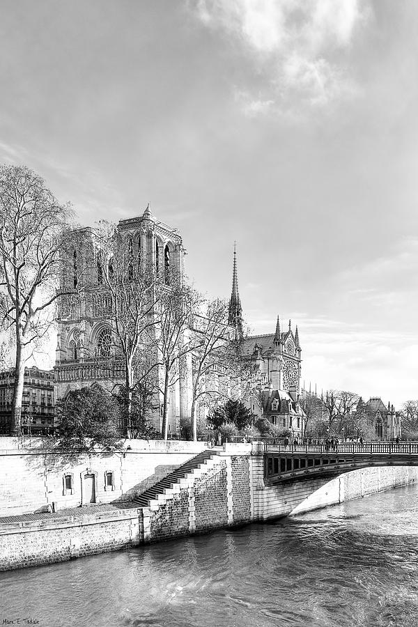 Notre Dame Cathedral On The River Seine Photograph by Mark Tisdale
