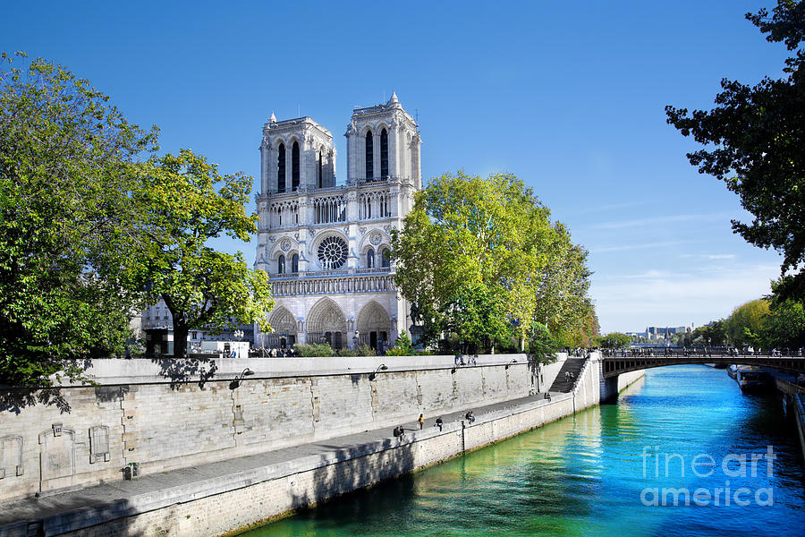 Paris Photograph - Notre Dame Cathedral Paris France by Michal Bednarek