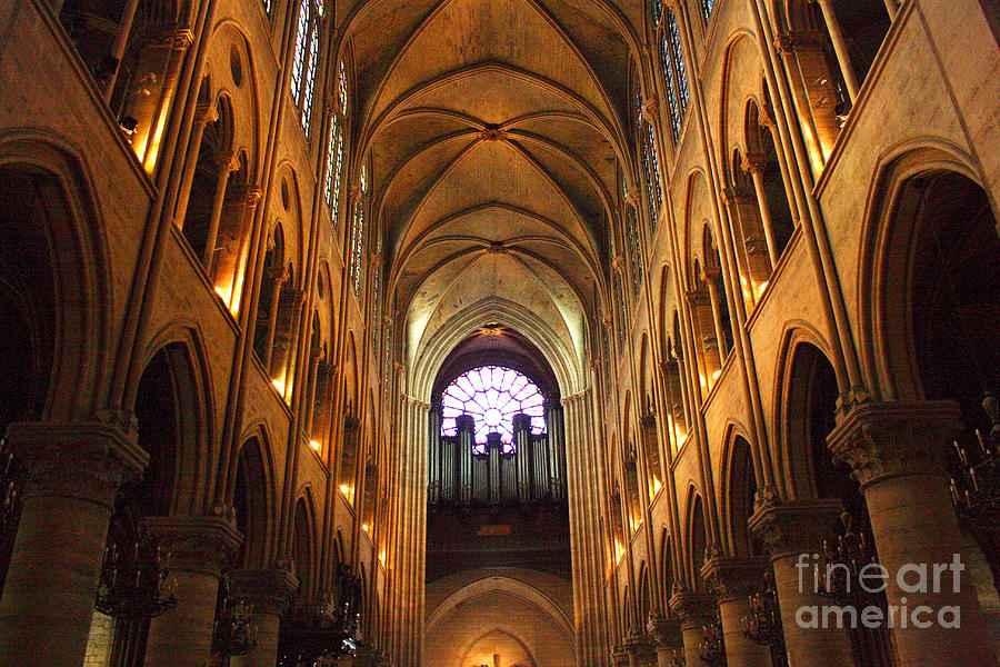 Notre Dame Ceiling Photograph by Crystal Nederman