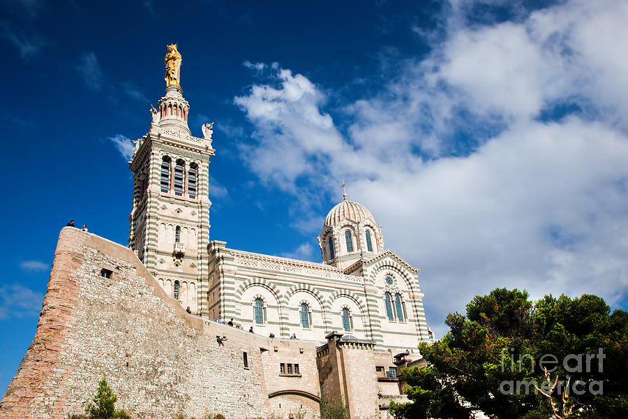 Notre Dame de la Garde Marseille France Photograph by Michal Bednarek