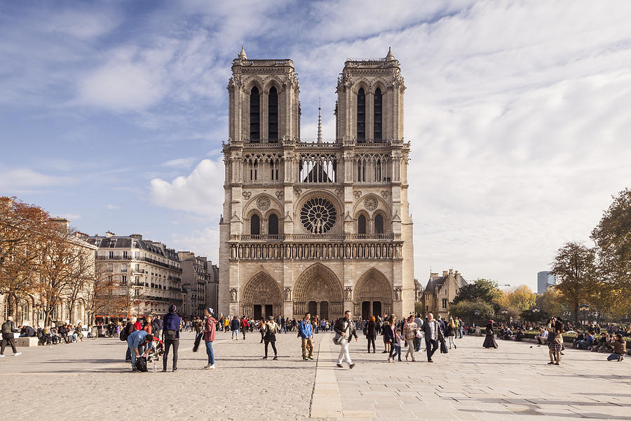 Notre Dame de Paris cathedral in Paris, France Photograph by Julian Elliott Photography