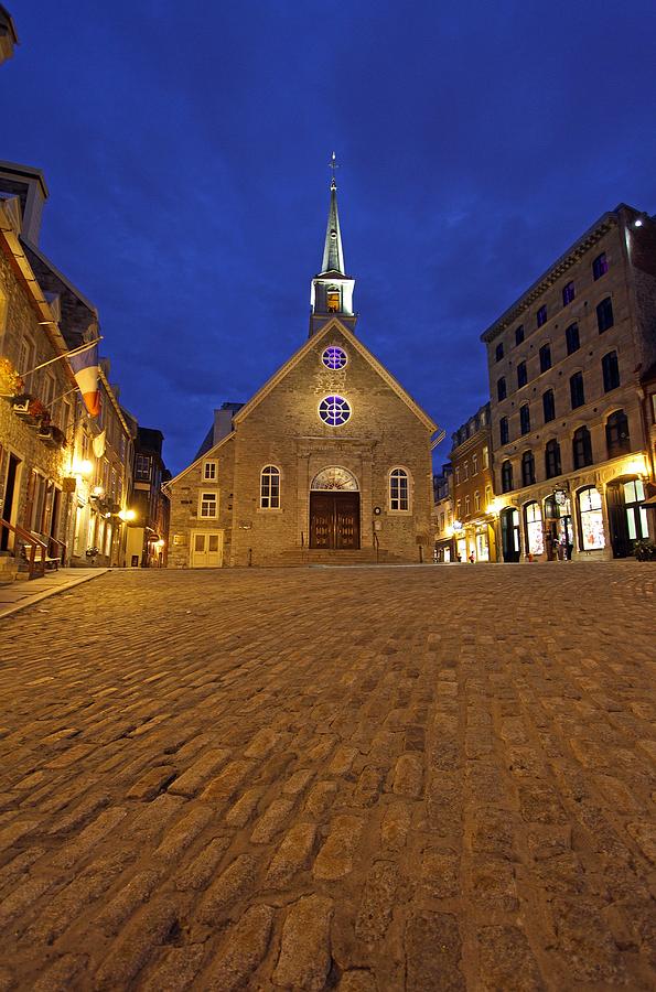 Notre Dame des Victories at Place Royale in Quebec Photograph by Juergen Roth