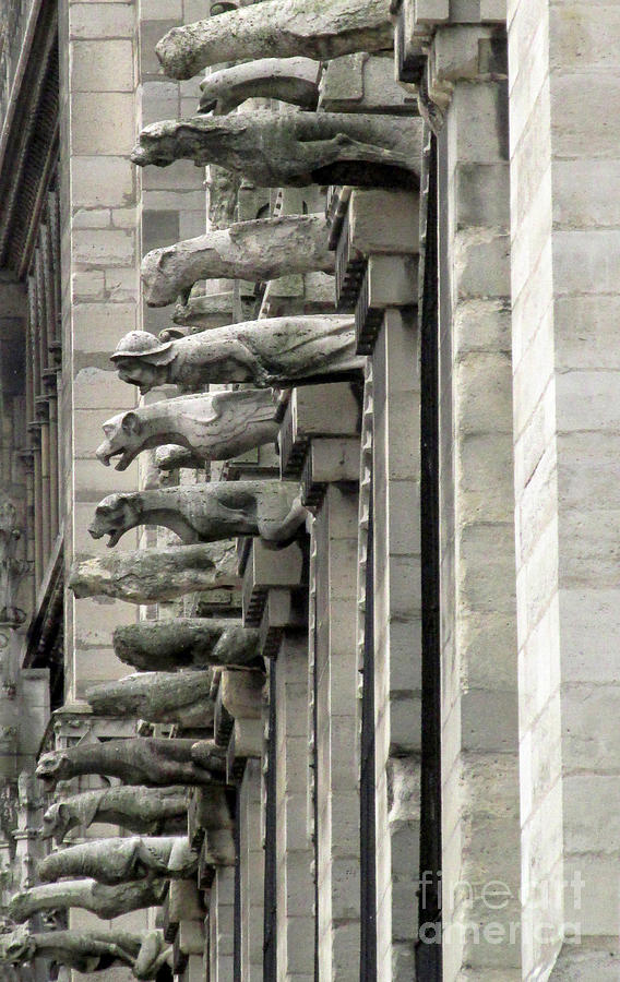 Notre Dame Gargoyles Photograph by Lynellen Nielsen