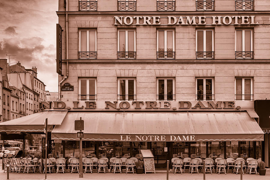 Notre Dame Hotel - Toned Photograph by Georgia Clare
