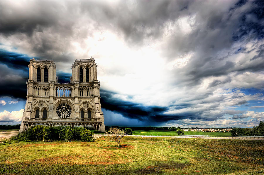 Notre Dame On A Field Photograph
