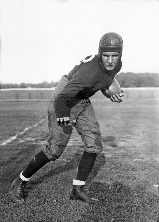Notre Dame Photograph - Notre Dame Star Halfback by Underwood Archives