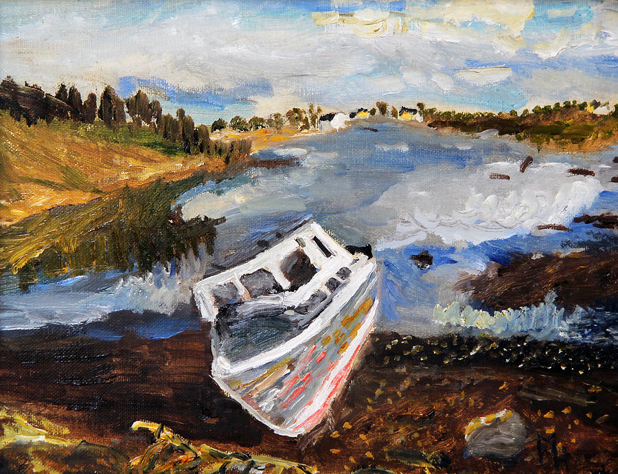 Fishing Boat Painting - Nova Scotia Fishing Boat by Michael Helfen