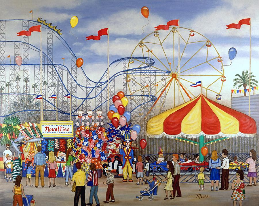 Novelties At The Carnival Painting by Linda Mears