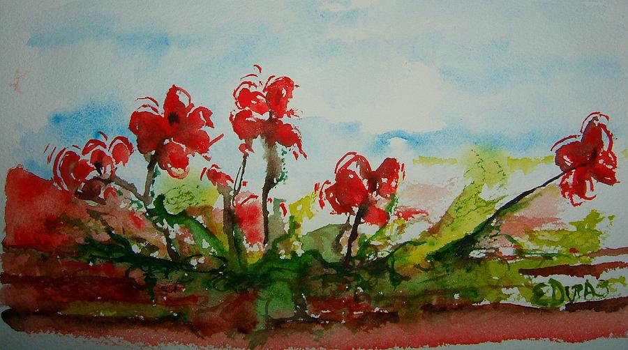 November Flora Painting by Elaine Duras
