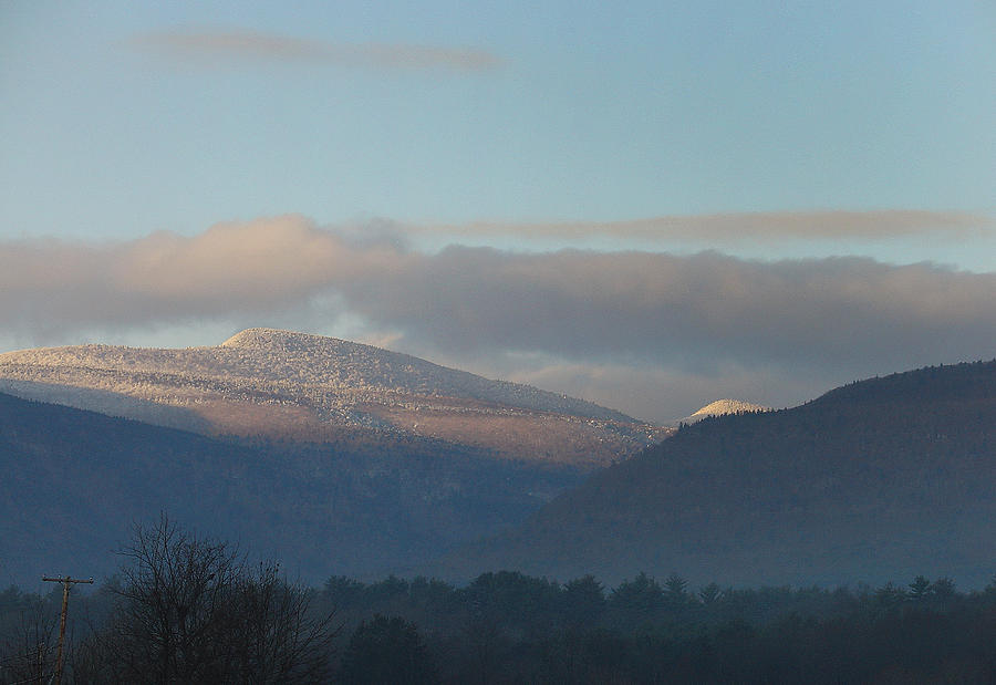 November Ice Atop High Peak and the Kaaterskill Clove Photograph by Terrance DePietro
