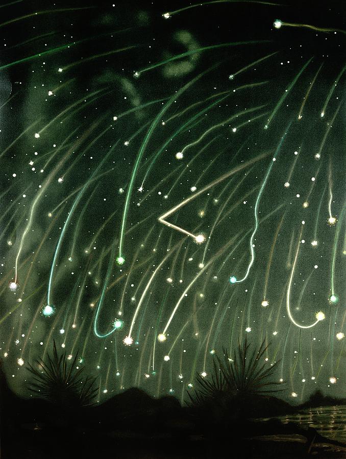 November Meteors Photograph by Miriam And Ira D. Wallach Division Of Art, Prints And Photographs/new York Public Library