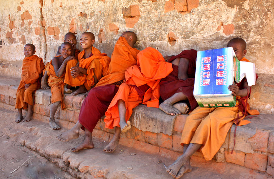 Novice Buddhist Monks Photograph by Venetia Featherstone-Witty