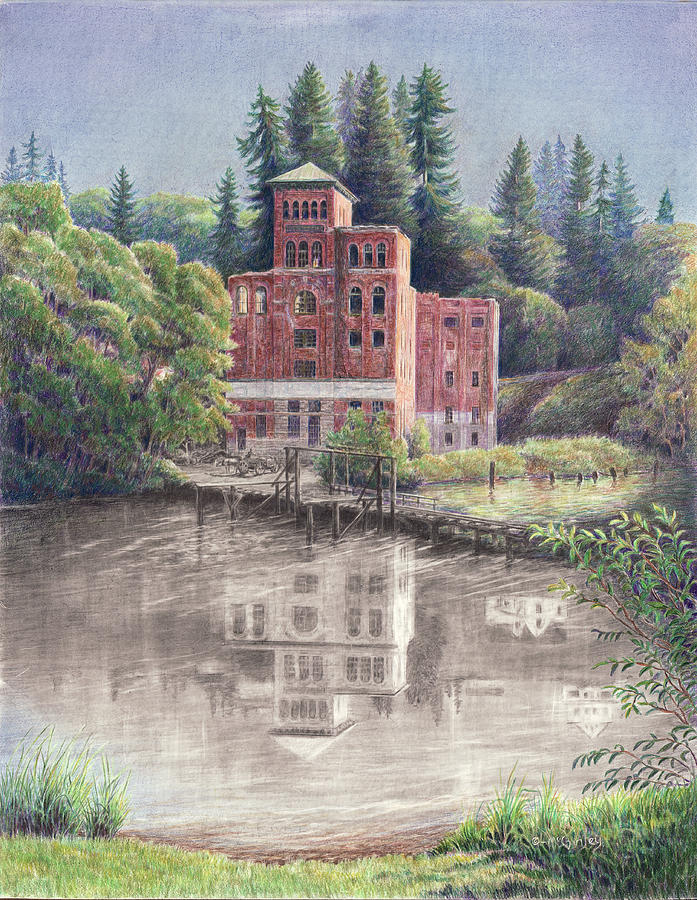 Now and Then - Old Olympia Brewery by Laurie McGinley Now and Then - Old Olympia Brewery by Laurie McGinley