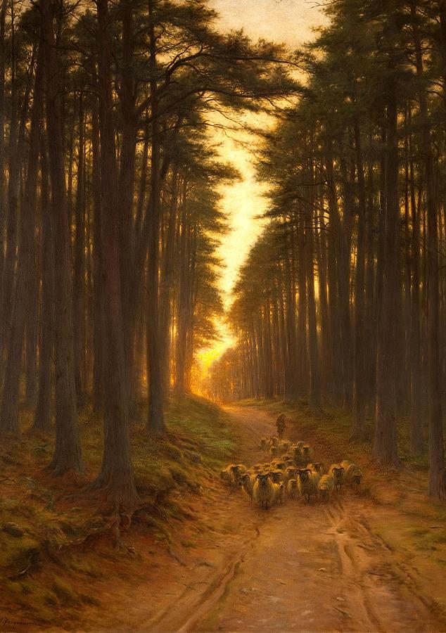 Now Came Still Evening On, Circa 1905 Painting by Joseph Farquharson