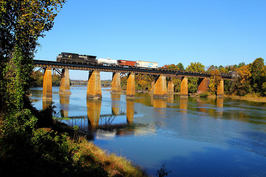 NS On CSX Bridge Photograph by Joseph C Hinson - Fine Art America