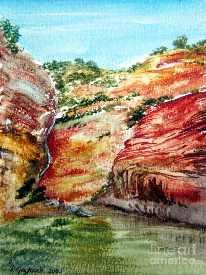 NT Gorge Australia Painting by Roberto Gagliardi