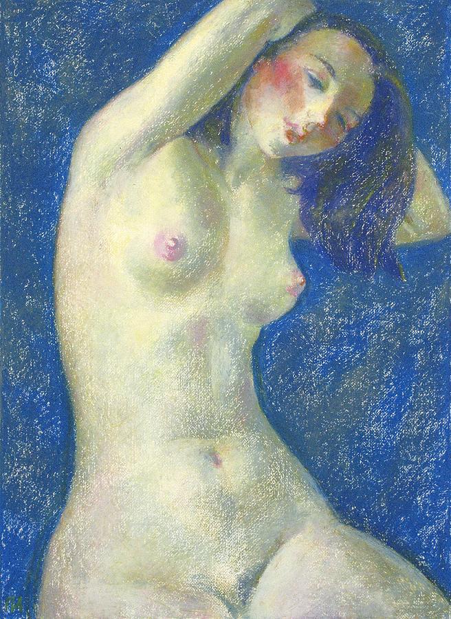 Nude Painting - Nu 1 by Leonid Petrushin