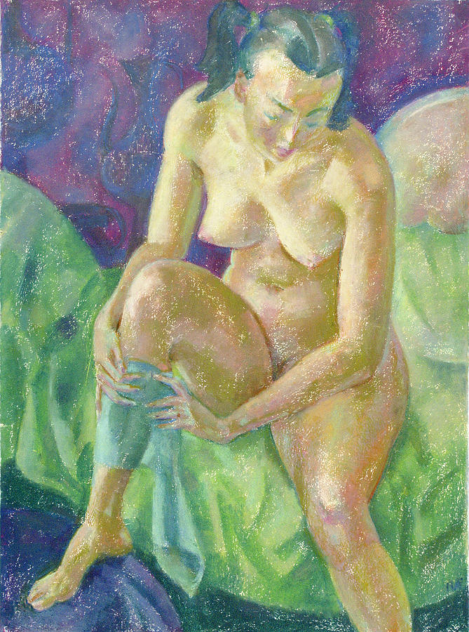 Nude Painting - Nu 8 by Leonid Petrushin