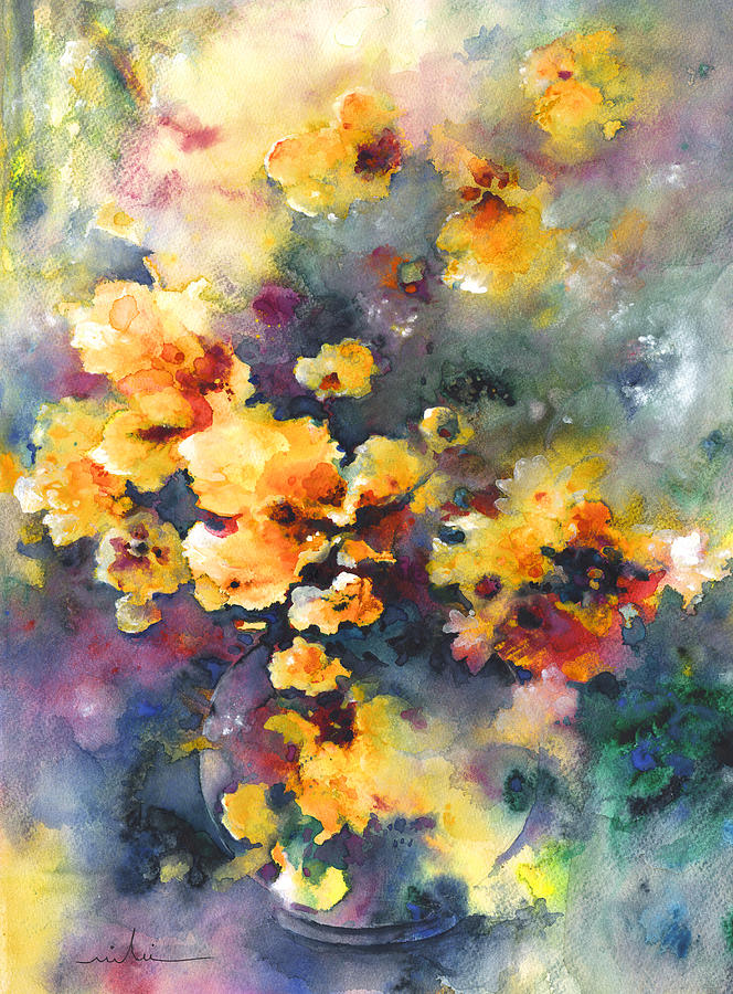 Nuage en Fleur Painting by Miki De Goodaboom