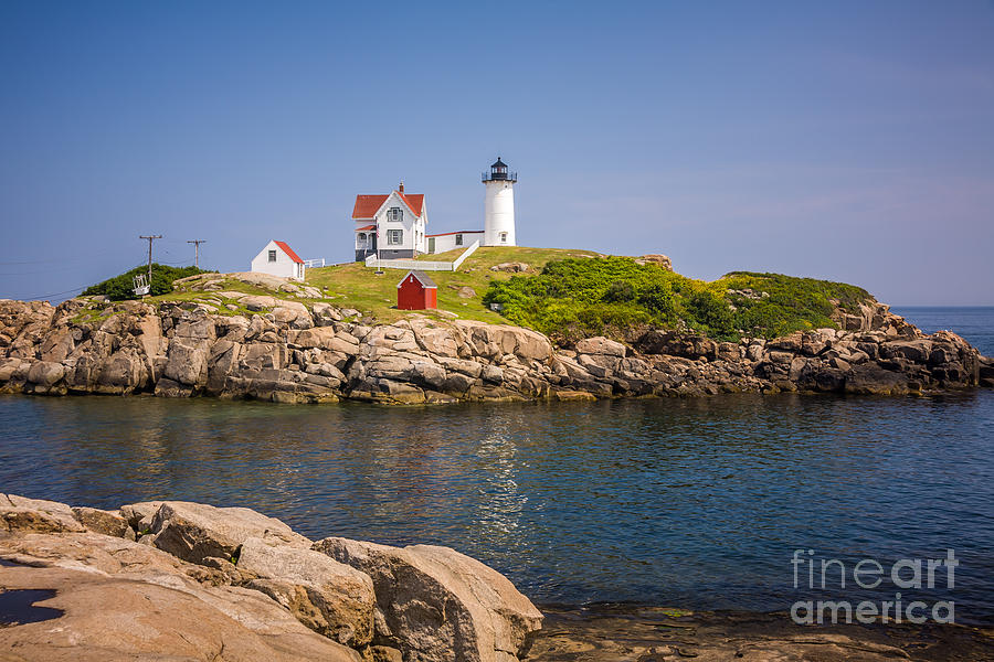 Nubble Light Summer Day Photograph by Susan Cole Kelly