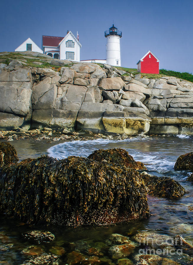 Lighthouse Photograph - Nubble Lighthouse at low tide by Scott Thorp