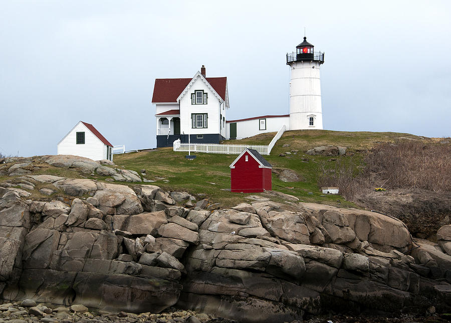 Nature Photograph - Nubble Lighthouse Cape Neddick Maine 4 by Glenn Gordon