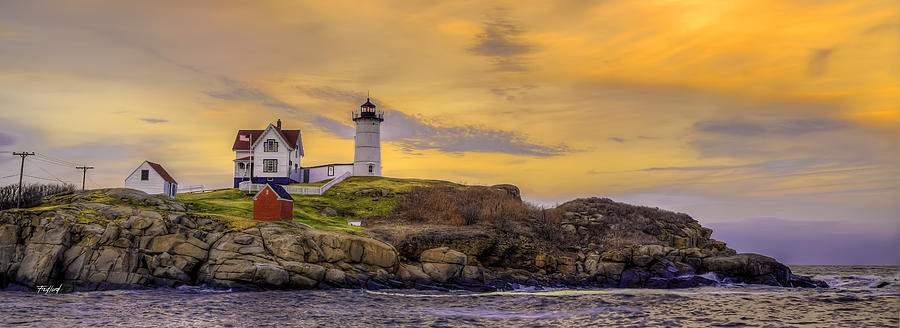 Nubble Lighthouse Maine Photograph by Fred J Lord
