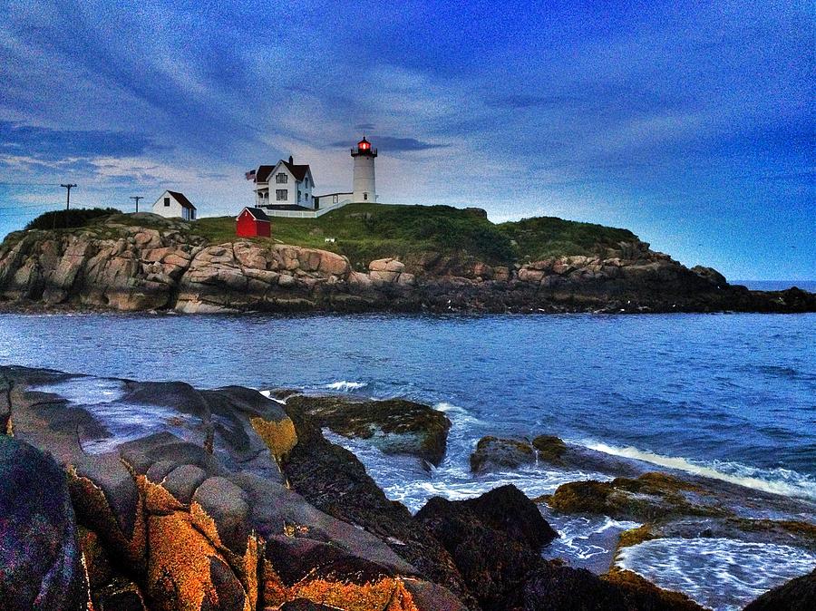 Nubble Lighthouse Digital Art by Mark Murphy - Fine Art America