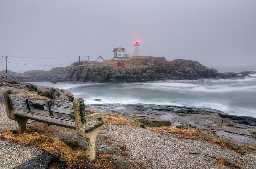Beach Photograph - Nubble Lighthouse View by Donna Doherty