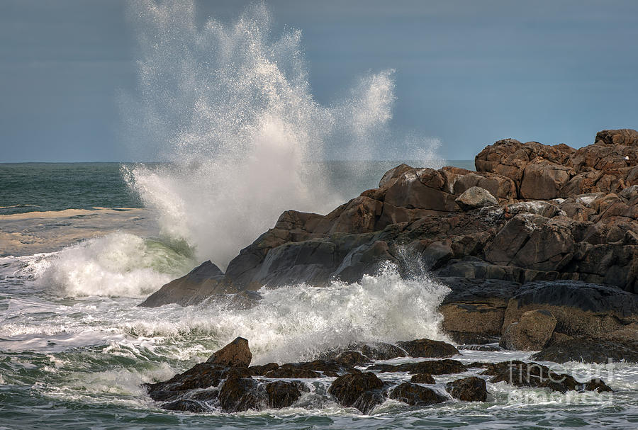 Nubble Photograph - Nubble Lighthouse Waves 1 by Scott Thorp