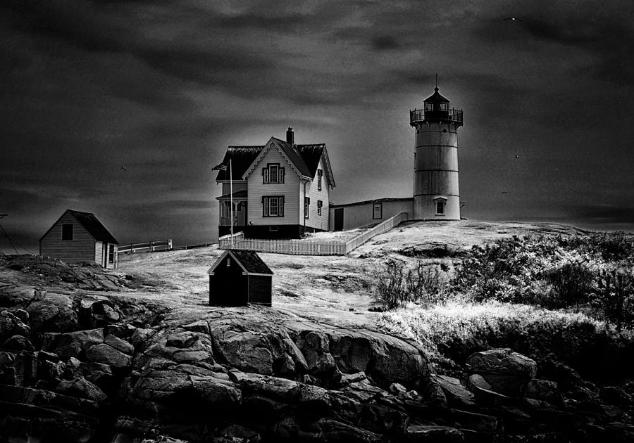 Nubble Night Photograph by Tricia Marchlik