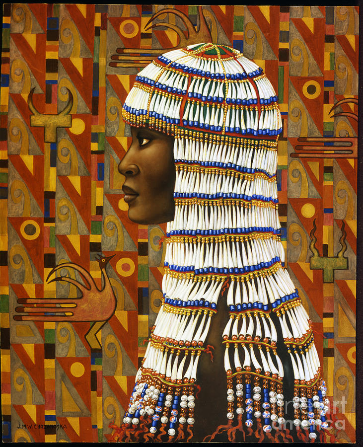 Nubian Painting - Nubian Princess by Jane Whiting Chrzanoska