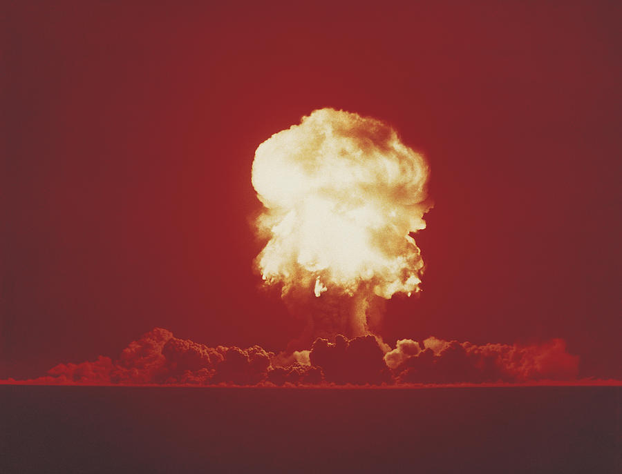 Nuclear Bomb Test, Nevada, June 18 1957 Photograph by Digital Vision.
