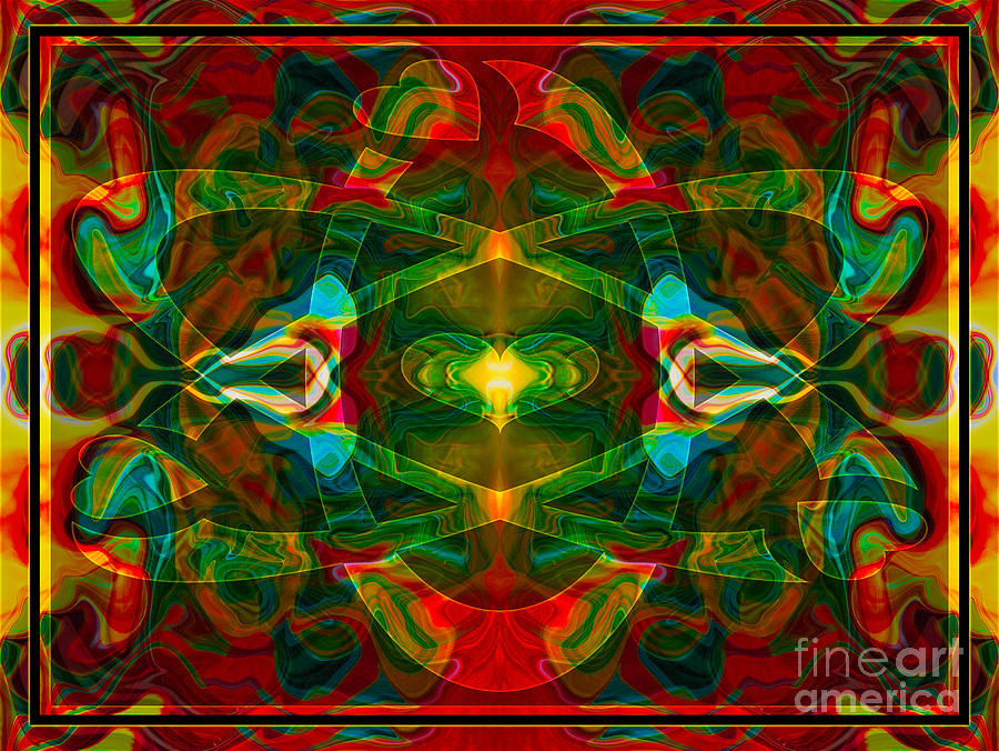 Nuclear Emotions Abstract Symbol Artwork by Omaste Witkowski  Digital Art by Omaste Witkowski