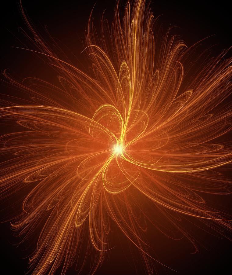 Abstract Photograph - Nuclear Fusion Concept Illustration by David Parker