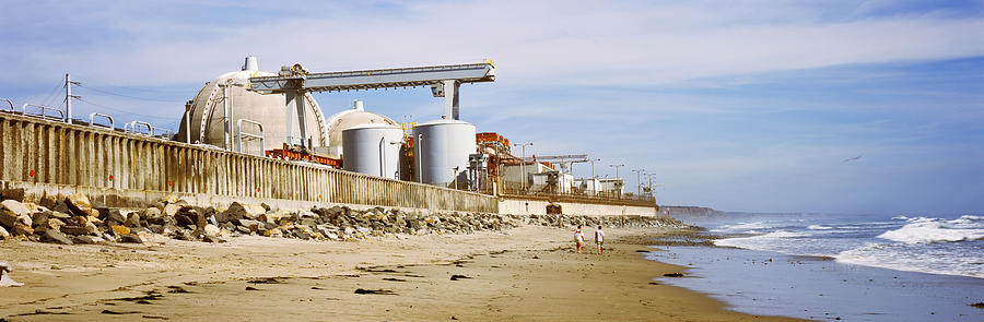 Nuclear Power Plant On The Beach, San Photograph by Panoramic Images Nuclear Power Plant On The Beach, San Photograph by Panoramic Images
