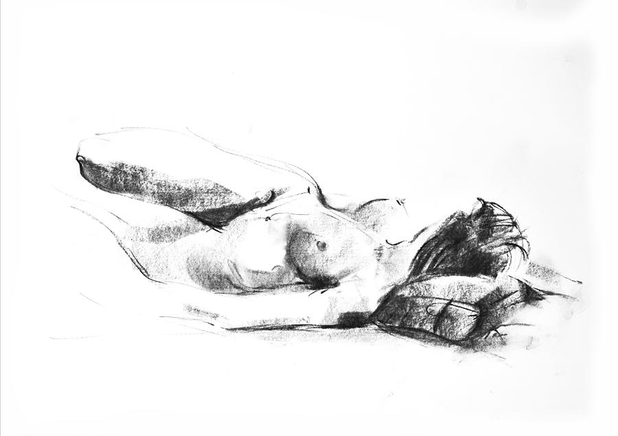 Nude 009 Drawing by Ani Gallery