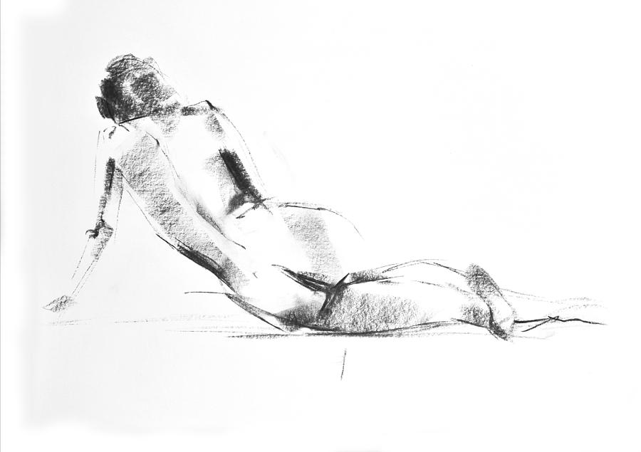 Nude 010 Drawing by Ani Gallery