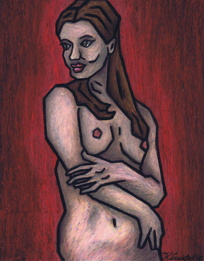 Nude Painting - Nude 3 - 2010 Series by Kamil Swiatek