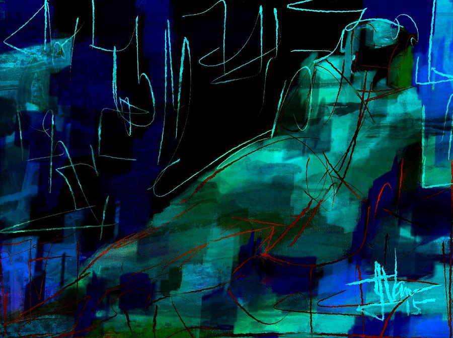 Nude Abstract 2 04Mar2015 Digital Art by Jim Vance