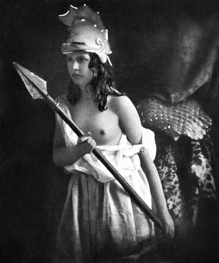 Nude As Ancient Warrior Photograph by Granger